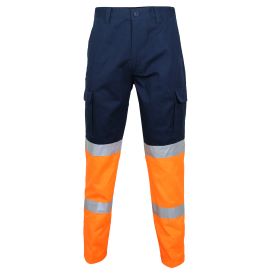 2T Biomotion tape Cargo Pants Navy/Orange 72R